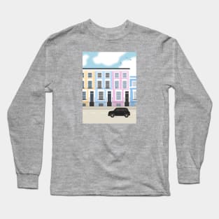 Colorful Notting Hill, London, England Long Sleeve T-Shirt